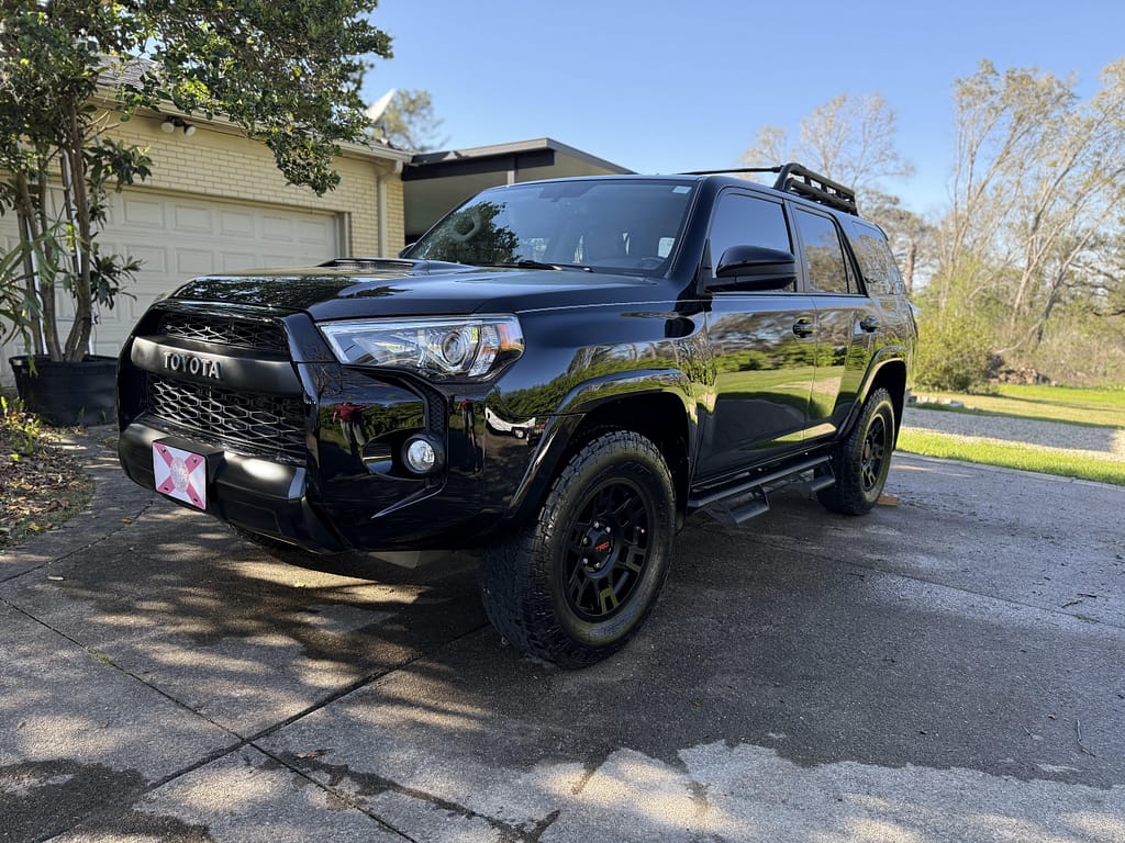 Black 4Runner after exterior detail in Crawfordville, FL
